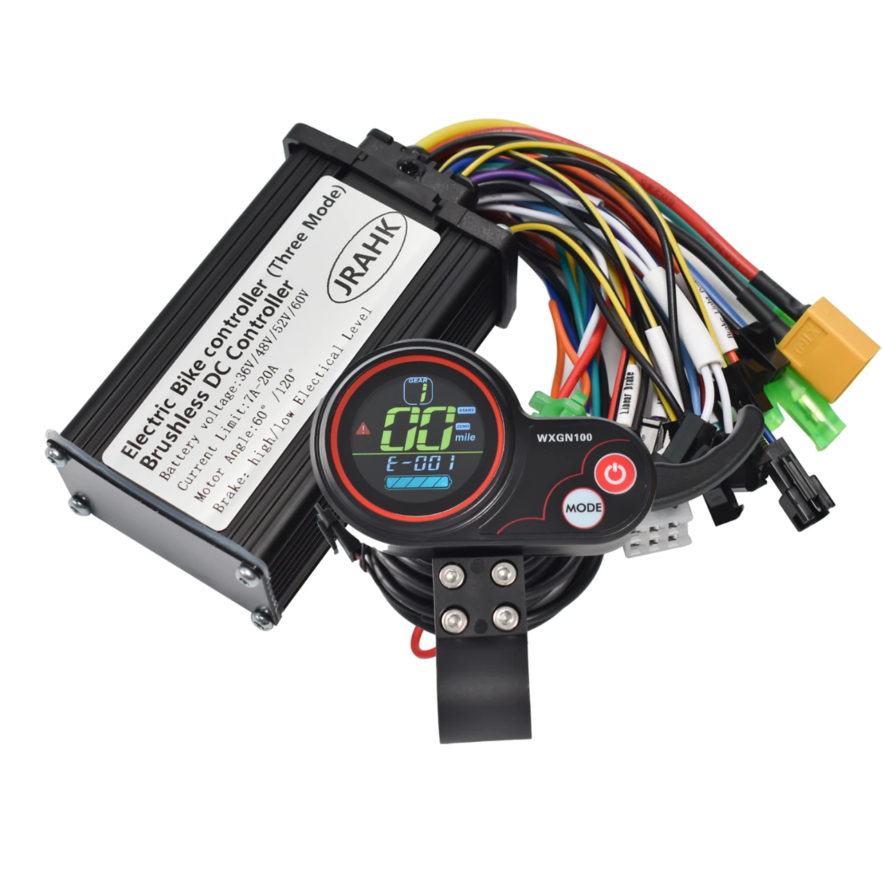 JRAHK 36V-60V 250W-400W 7A-20A 48V BLDC контроллер 02