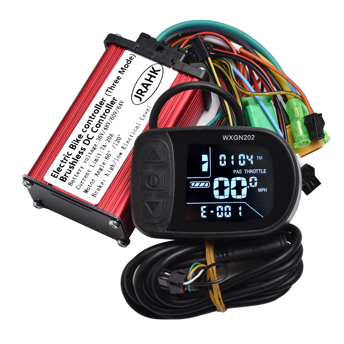 JRAHK 36V-60V 250W-400W 7A-20A 48V BLDC контроллер 03