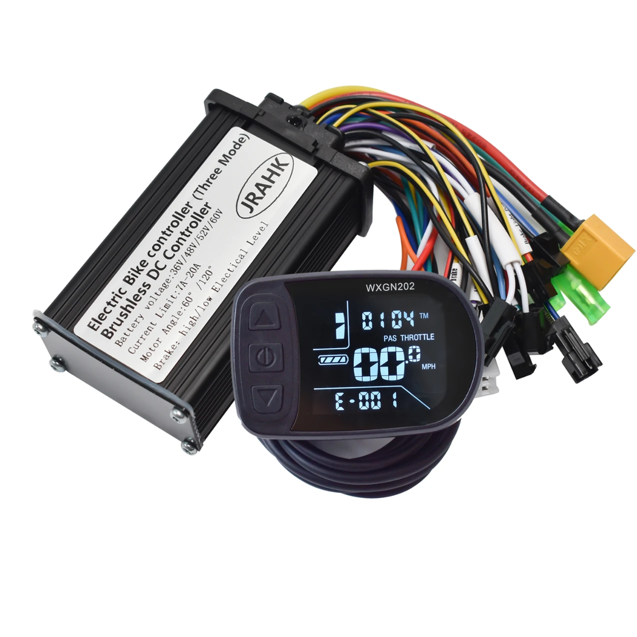 JRAHK 36V-60V 250W-400W 7A-20A 48V BLDC контроллер 04