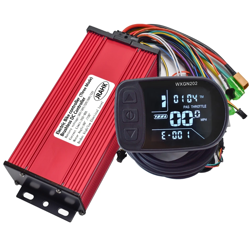 JRAHK 36V-72V 1000W-2000W 34A-40A 48V 1000W 60V 1500W BLDC Controller Kit 05