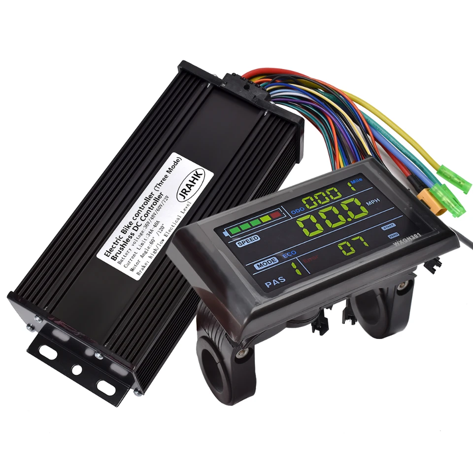 JRAHK 36V-72V 1000W-2000W 34A-40A 72V 2000W BLDC Controller Kit 08