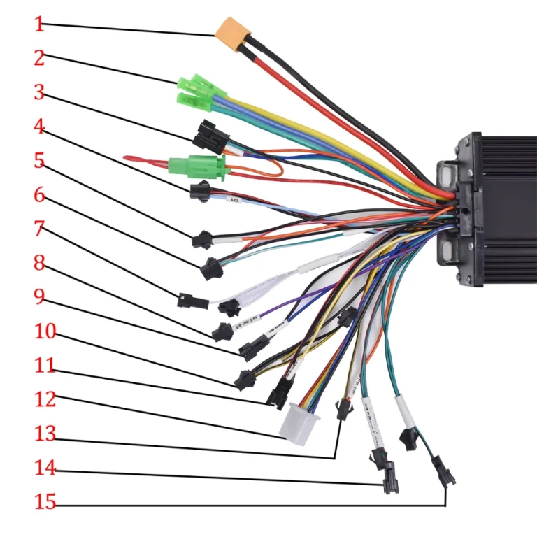 JRAHK 36V-72V 400W-600W 20A-26A 48V 500W BLDC Controller Kit 10