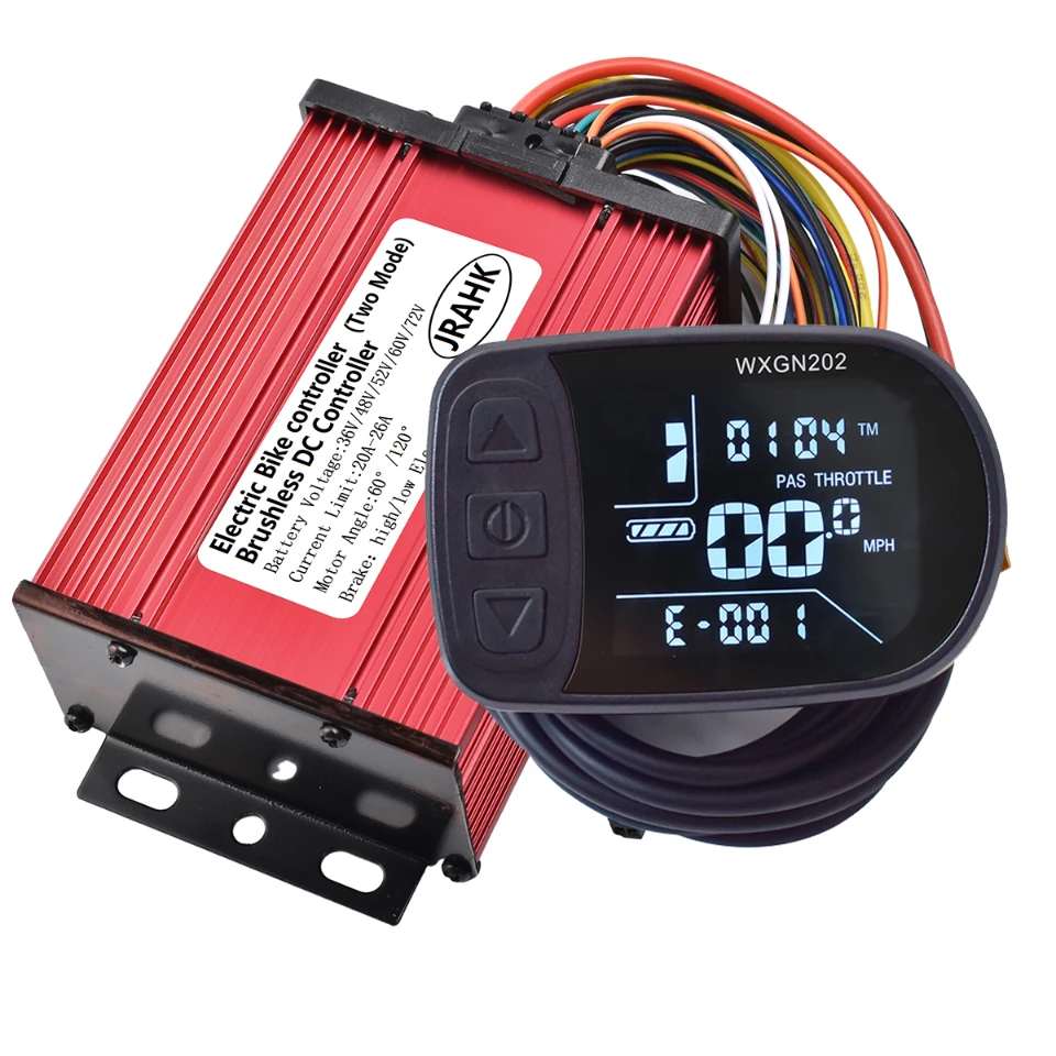 JRAHK 36V-72V 400W-600W 20A-26A 60V 500W BLDC Controller Kit 06